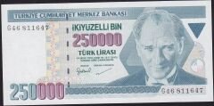 7.Emisyon 3.Tertip 250000 Lira G46 811647 Çil