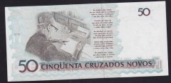 Brezilya 50 Cruzado Novo 1990 Çil Pick 223