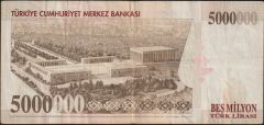 7.Emisyon 5 000 000 Lira K14 143656 Çok Temiz