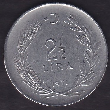 1971 YILI 2.5 LİRA
