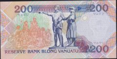 Vanuatu 200 Vatu 1995 Çil Pick 8a