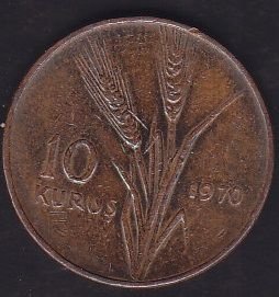 1970 Yılı 10 Kuruş