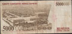 7.Emisyon 5 000 000 Lira K13 290531 Çok Temiz