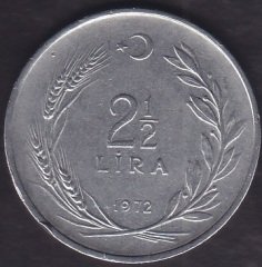 1972 YILI 2.5 LİRA