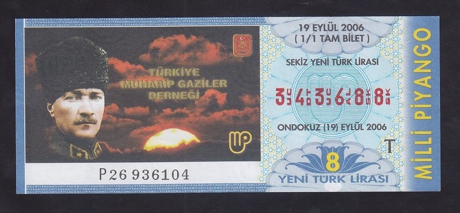 2006 19 EYLÜL TAM BİLET eski para
