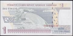 8.Emisyon 1 YTL A02 736135 Çilaltı