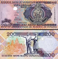 Vanuatu 200 Vatu 1995 Çil Pick 8a