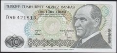 7.Emisyon 2.Tertip 10 Lira D89 421813 Çilaltı Çil