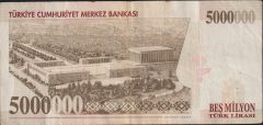 7.Emisyon 5 000 000 Lira K12 708787 Çok Temiz