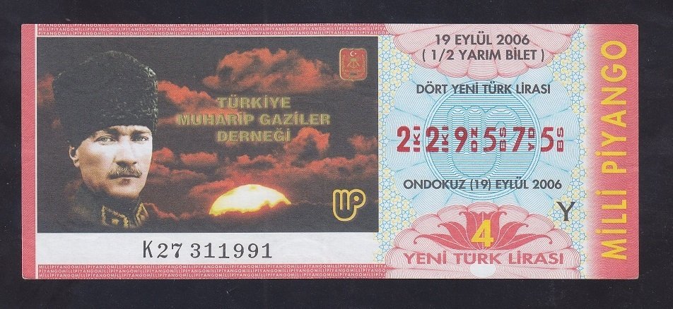 2006 19 EYLÜL YARIM BİLET