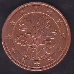 Avrupa Birliği 5 Euro Cent 2004 D Almanya