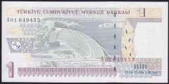 8.Emisyon 1 YTL A01 649453 Çil