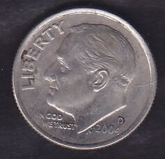 Amerika 1 Dime 2004 D