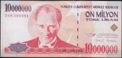 7.Emisyon 10 000 000 Lira D48 388381 Ççt Çilaltı