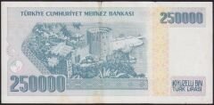 7.Emisyon 3.Tertip 250000 Lira G12 787581 Çok Çok Temiz+