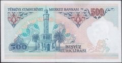 7.Emisyon 1.Tertip 500 Lira A71 280181 Çil
