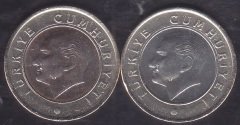 2020 Yılı 1 Lira Çil - Ters Düz Takım