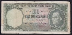 5.EMİSYON 6.TERTİP 100 LİRA F08 087352 TEMİZ