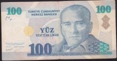 8.Emisyon 100 YTL B09 874473 Çok Temiz