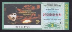 2006 19 EYLÜL ÇEYREK BİLET