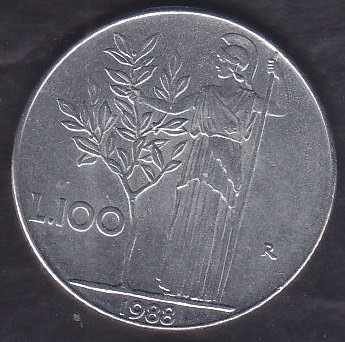 İtalya 100 Lire 1988