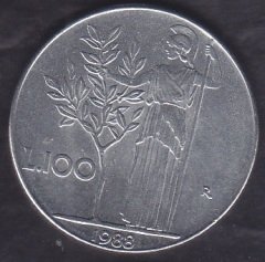 İtalya 100 Lire 1988