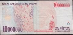 7.Emisyon 10 000 000 Lira D47 813977 Çok Temiz