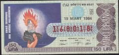 1984 19 Mart Çeyrek Bilet - N Serisi