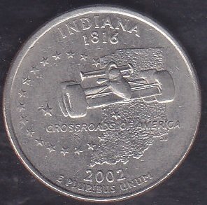 Amerika Çeyrek Dolar 2002 Hatıra İndiana