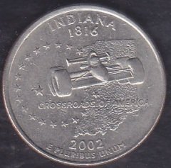 Amerika Çeyrek Dolar 2002 Hatıra İndiana