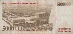 7.Emisyon 5 000 000 Lira K10 267229 Çok Temiz