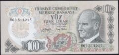 6.Emisyon 2.Tertip 100 Lira H63 514215 Çil