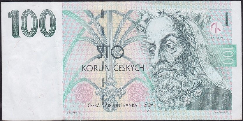 Çekoslovakya 100 Korun 1997 Çok Temiz +