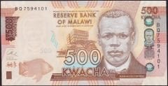 Malawi 500 Kwacha 2017 Çil Pick 66b