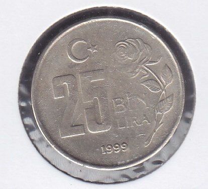 1999 YILI 25 BİN LİRA