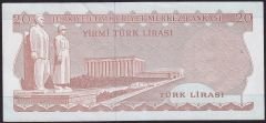 6.Emisyon 3.Tertip 20 Lira F88 524680 Ççt Çilaltı