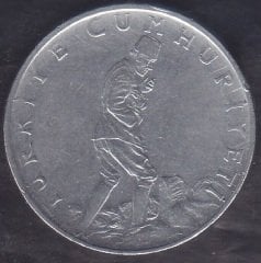 1975 Yılı 2.5 Lira  Çok Temiz (Ters)