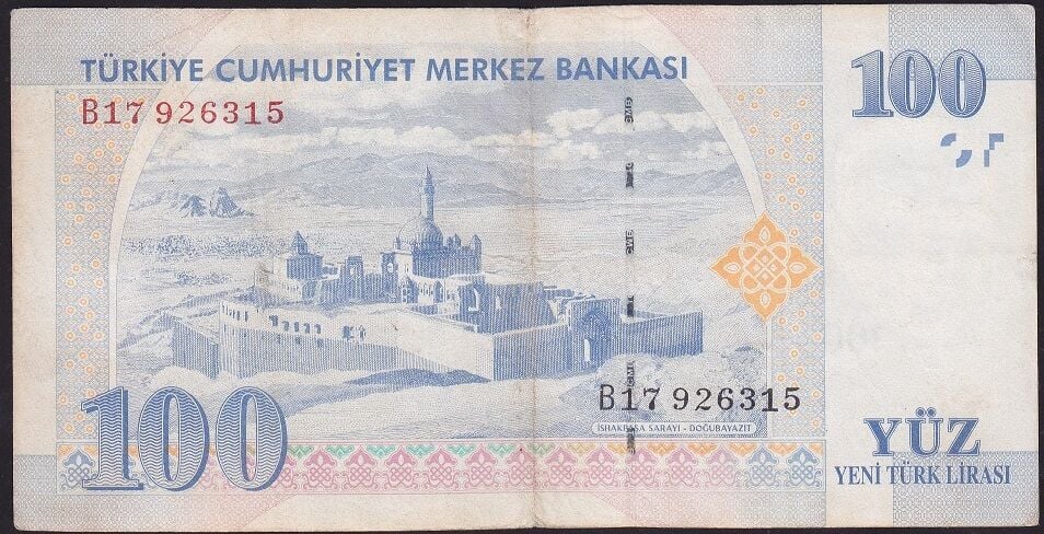 8.Emisyon 100 YTL B17 926315 Çok Temiz