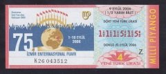 2006 9 EYLÜL YARIM BİLET - 111515