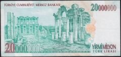 7.Emisyon 20.000.000 Lira C22 097704 Çok Temiz+