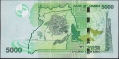 Uganda 5000 Şiling 2021 Çil Pick 51g