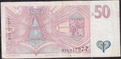 Çekoslovakya 50 Korun 1997 Çok Temiz