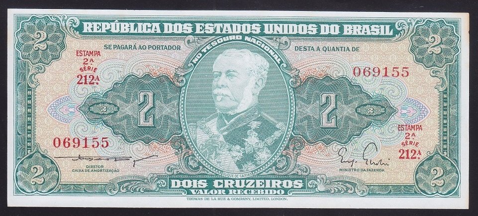 BREZİLYA 2 CRUZEİROS 1955 ÇİLALTI ÇİL Pick157
