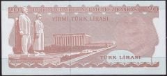6.Emisyon 3.Tertip 20 Lira F86 265532 Çilaltı+