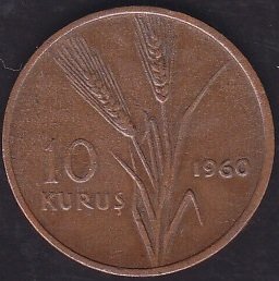 1960 Yılı 10 Kuruş