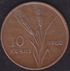 1960 Yılı 10 Kuruş