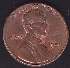 Amerika 1 Cent 1989