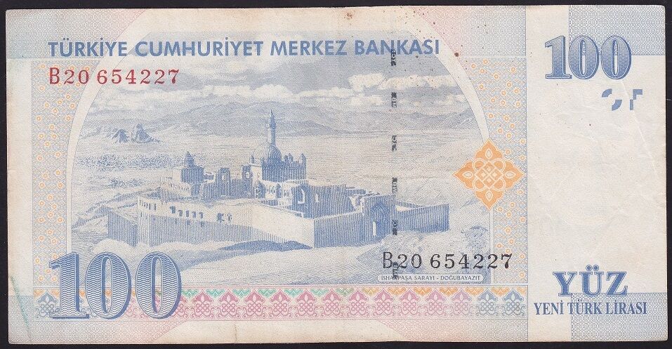 8.Emisyon 100 YTL B20 654227 Çok Temiz