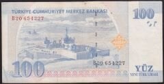 8.Emisyon 100 YTL B20 654227 Çok Temiz