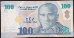 8.Emisyon 100 YTL B20 654227 Çok Temiz